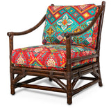 Woodland Rattan Lounge Chair with Deep Seating Comfort by Designer Wicker Tribor