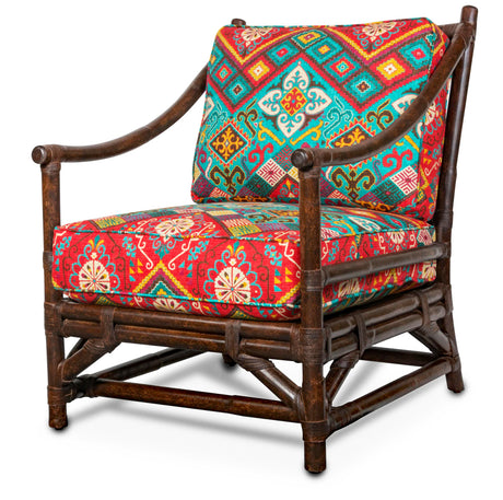 Woodland Rattan Lounge Chair with Deep Seating Comfort by Designer Wicker Tribor