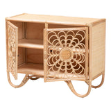 Maida Natural Rattan Storage Cabinet by Wicker Fair