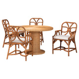 Tropico 5-Piece Rattan Dining Set by Wicker Fair