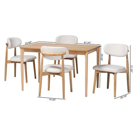Wattsu 5-Piece Dining Set by Wicker Fair