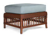 Williamsburg Rattan Standard Ottoman WL-10 by Designer Wicker Tribor