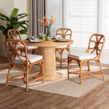 Winslow 5 Piece Rattan Dining Set by Wicker Fair