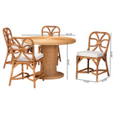 Winslow 5 Piece Rattan Dining Set by Wicker Fair