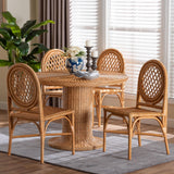 Winslow 5-Piece Rattan Dining Set by Wicker Fair