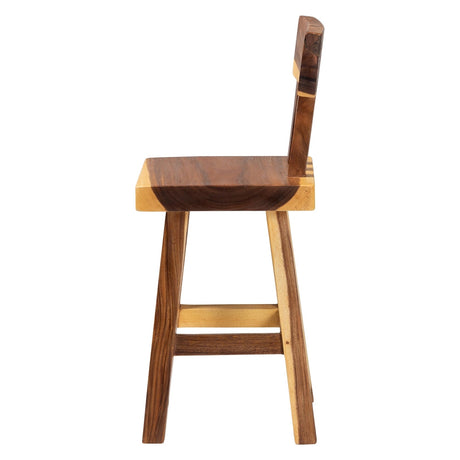 Laluli Suar Wood Counter Stool by Wicker Fair