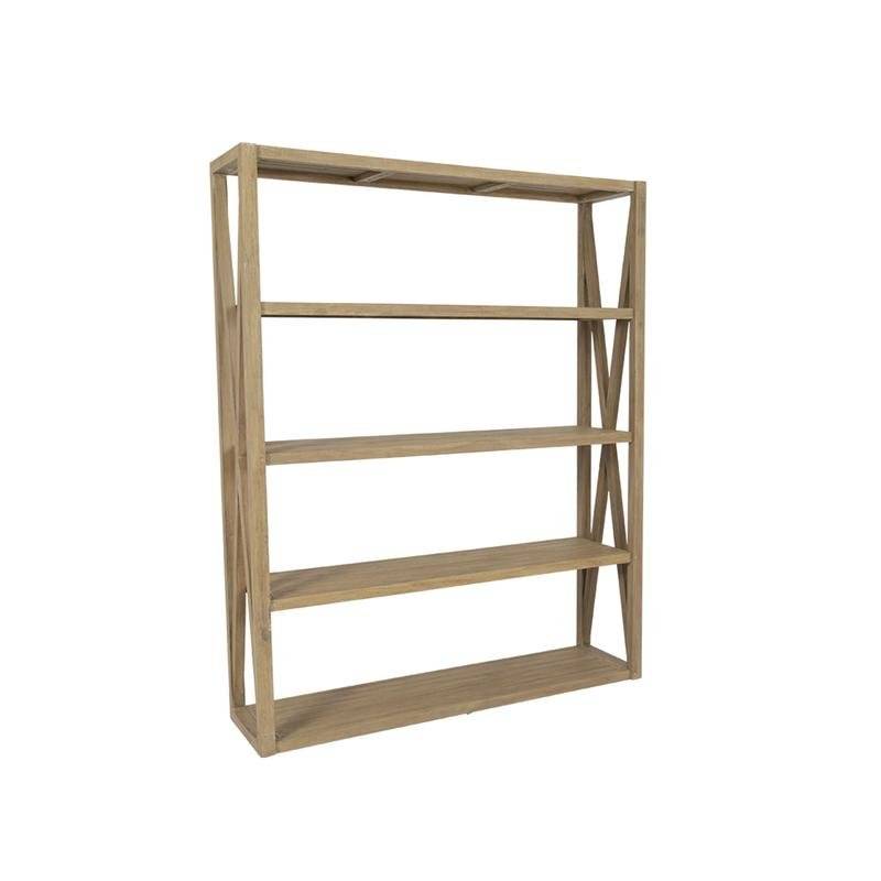Coastal Teak Outdoor X Bookcase by Sunset West Model 5501-XBK