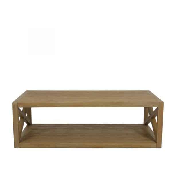 Coastal Teak Outdoor X Coffee Table by Sunset West Model 5501-XCT