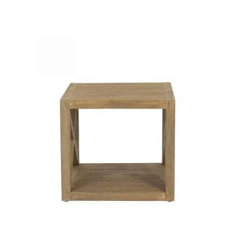 Coastal Teak Outdoor X End Table by Sunset West Model 5501-XET