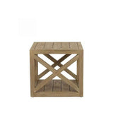 Coastal Teak Outdoor X End Table by Sunset West Model 5501-XET