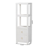 Grasscloth Tall Storage Cabinet by Wicker Fair