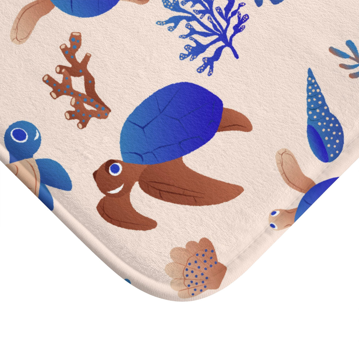 Aqua Turtle Bath Mat