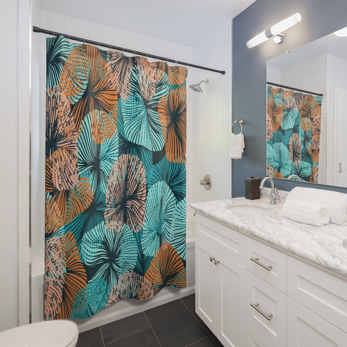 Island Floral Shower Curtain