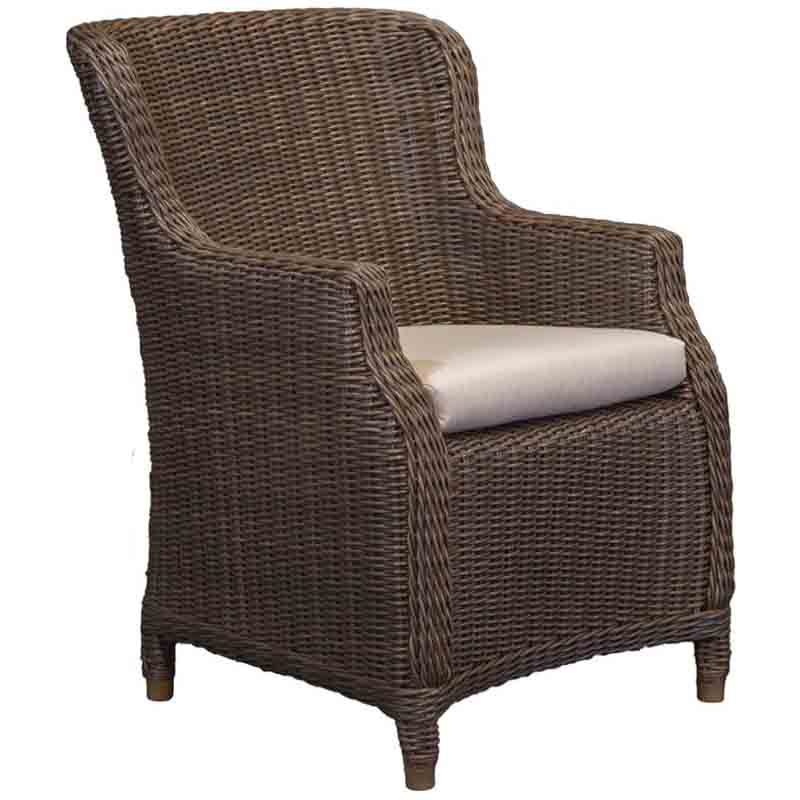 Brighton Outdoor Patio Wicker Dining Arm Chair AC9858 by Beachcraft