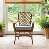 Florida Dining Set with 4 Arm Chairs by Wicker Fair