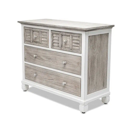 Islamorada Coastal Style 4 Drw Chest Model B23334 By Seawinds Trading