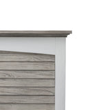 Islamorada Coastal Style Queen Headboard Model B23340-DAPGREY By Seawinds Trading
