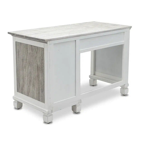 Islamorada Coastal Style Desk and Chair Set Model B23374-DAPGREY By Seawinds Trading