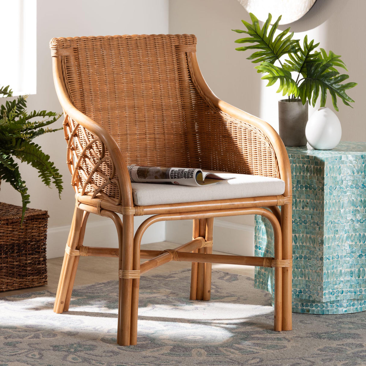 Wicker Fair Rattan Bangor Dining or Accent Chair