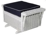 Bar Harbor Rattan Gliding Ottoman B-80 by Designer Wicker Tribor