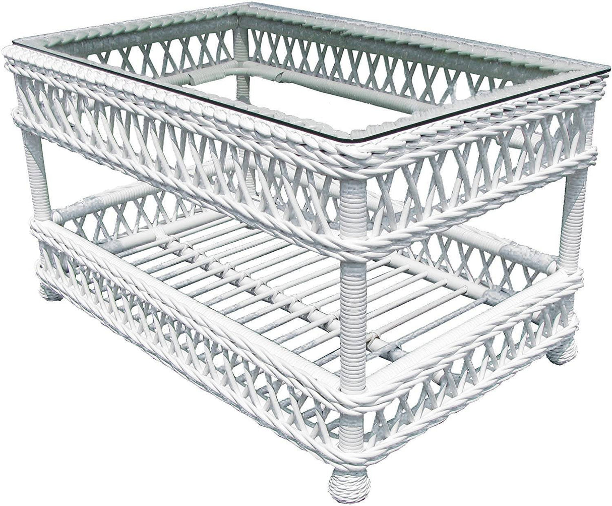 Bar Harbor White Rattan 6 Pc Set Model BH-SUNRM-W from Spice Island Wicker