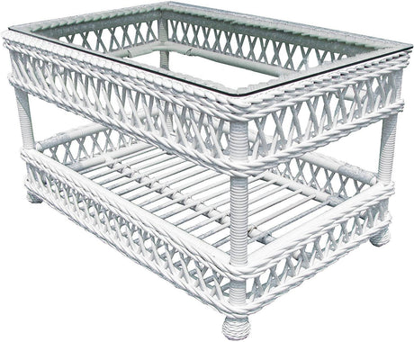 Bar Harbor White Rattan 6 Pc Set Model BH-SUNRM-W from Spice Island Wicker