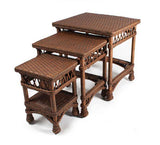 Bass Harbor Rattan Coffee Front Ottoman B-10 by Designer Wicker Tribor