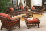Bass Harbor Rattan Living Room Coffee Single Glider Chair B-76 by Designer Wicker Tribor