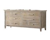Beachside Solid Teak 6-Drw Dresser Model PRH-1001-TEAK-6D by Hospitality Rattan