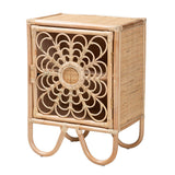 Bernini Wicker Fair Rattan Nightstand or End Table