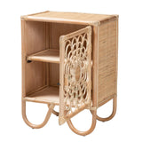 Bernini Wicker Fair Rattan Nightstand or End Table