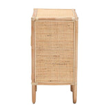 Bernini Wicker Fair Rattan Nightstand or End Table