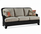 Somerset Black Rattan Sofa Model 953-011-BLK by Braxton Culler