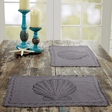 Burlap Shell Gray Placemat Set (7689284157672)