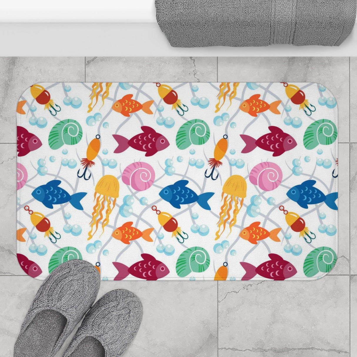 Bubble Sea Bath Mat