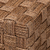 Cameroon Wicker Fair Handwoven Seagrass Square Coffee Table