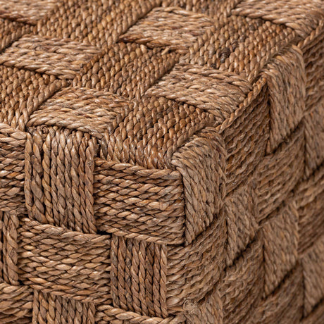 Cameroon Wicker Fair Handwoven Seagrass Square Coffee Table