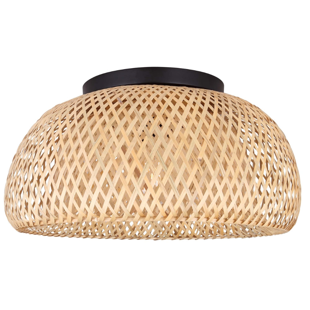 Natural Bamboo 18" Flush Mount