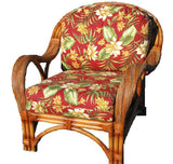 Caneel Bay Rattan Arm Chair with Deep Seating Comfort from Spice Island Wicker