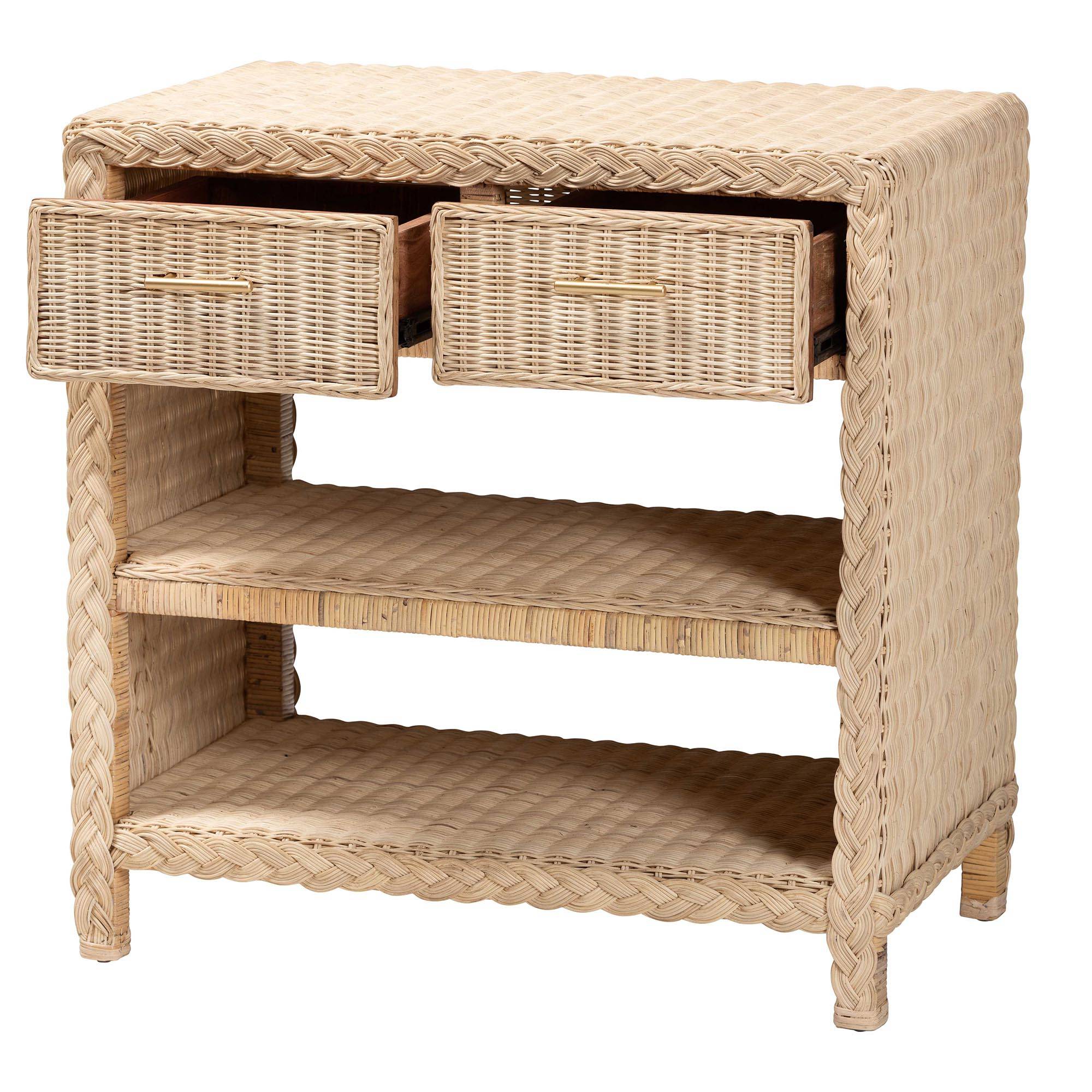 Casablanca Wicker Console Table – Elegant Japandi Design