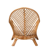 Ceylon Wicker Fair Rattan Lounge Chair with Cushions