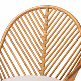Ceylon Wicker Fair Rattan Lounge Chair with Cushions