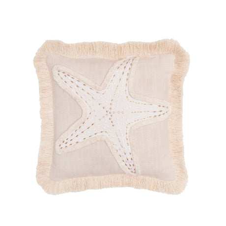 Golden Shores Starfish Decorative Pillow