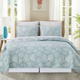 Sea Breeze Coral Coverlet Set