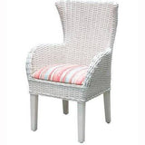 Clarissa White Rattan Dining Set with Side Chairs CZ-21-SET by Designer Wicker Tribor