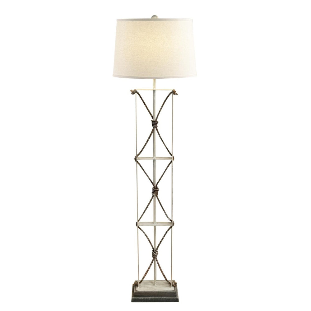 Iron Rope Weathered Grey Floor Lamp