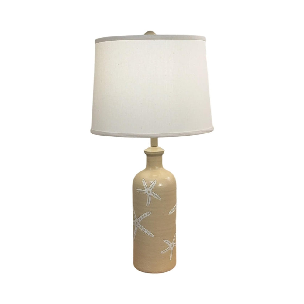 Sisal Etched Starfish Table Lamp