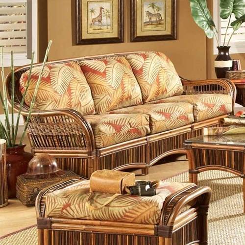 Shangri-la Wicker Cushion Set (Sofa) – Made in the USA SlA-CUSH-SOF by Wicker Fair