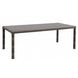 Coronado Outdoor Patio Furniture 90 Inch Rectangle Dining Table with Glass Model 3501-T90 from Sunset West