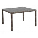Coronado Outdoor Patio Furniture 48 Inch Square Dining Table with Glass Model 3501-T48 from Sunset West